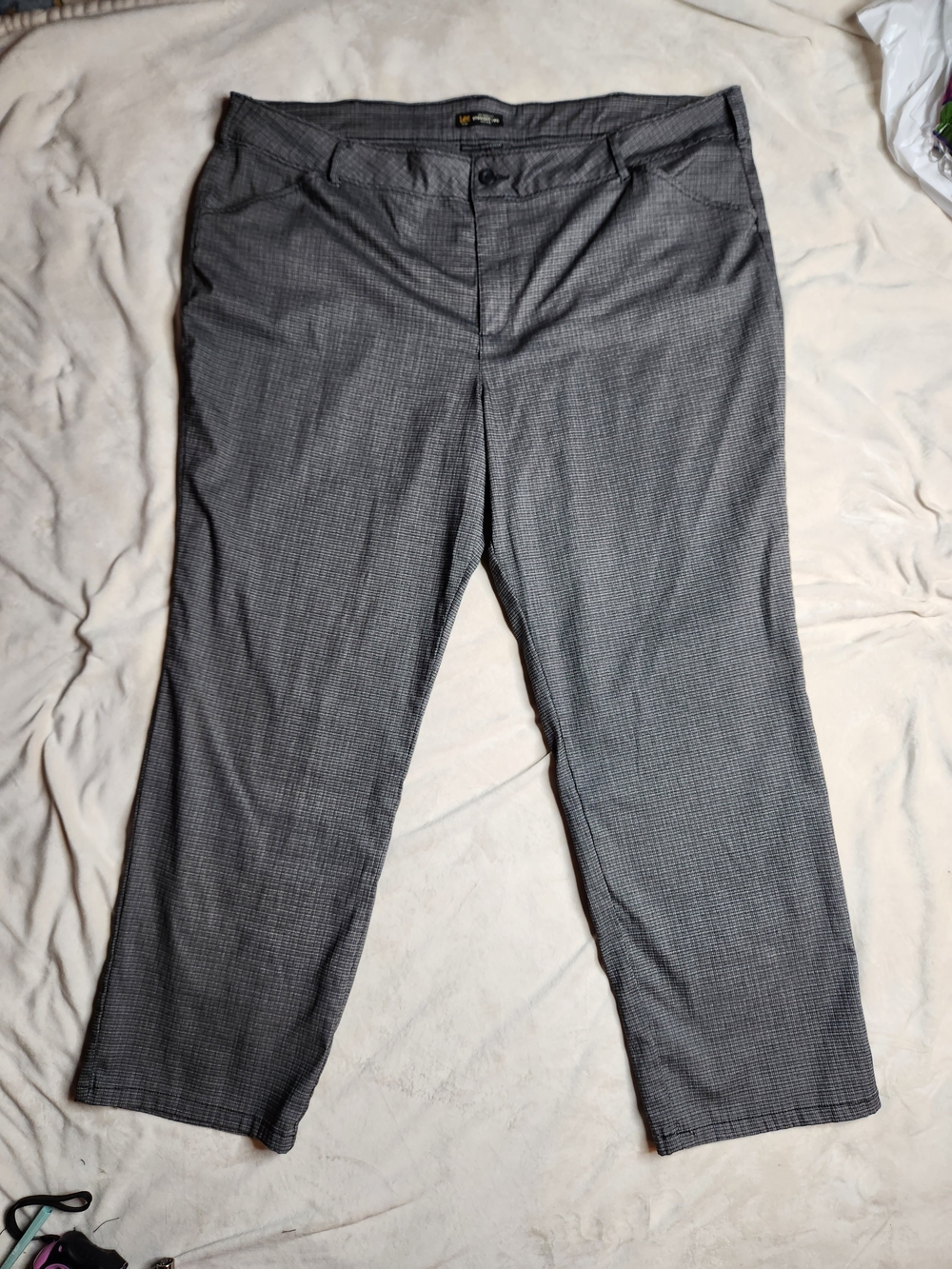 Corporate Goth Gothic Mature SOFT Dark Feminine Lee Plus 28W Gray Dress Trousers